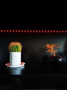 1 pieza 3m/5m 90/150 Led tira de luz Rgb inteligente con Control de 3 botones para decoración de dormitorio, habitación y fiesta - Multicolor - Ver 3