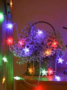 BASIC LIVING 1 chiếc Đèn dây với bóng đèn hình ngôi sao 25 chiếc - Nhiều màu - Xem 4