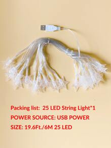 BASIC LIVING 1 chiếc Đèn dây với bóng đèn hình ngôi sao 25 chiếc - Nhiều màu - Xem 6