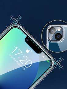 3 miếng dán cường lực bảo vệ màn hình HD & 3 miếng bảo vệ ống kính tương thích với iPhone 15/15Pro/15Plus/15Promax - Trong sáng - Xem 6