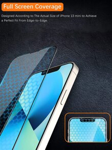 2入組螢幕保護鋼化膜和2入組鏡頭保護適用於iphone - 黑色 - 查看 3