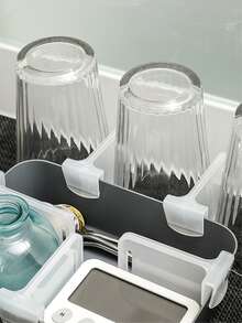 5 piezas Divisor liso refrigerador almacenamiento - Blanco - Ver 3