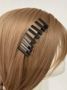 30 chiếc kẹp tóc chắc chắn dùng hàng ngày cho bé gái, kiểu tóc thường ngày, kẹp càng cua, kẹp tóc cài đầu, phụ kiện tóc, phụ kiện đội đầu, ghim cài tóc. - màu đen - Xem 5