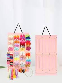 1pc Headwear Wall Hanging Storage Bag - Pink - View 5