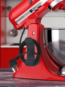 2pcs Wire Storage Hook, Simple Plastic Wire Holder Hook For Household - Black and White - View 2