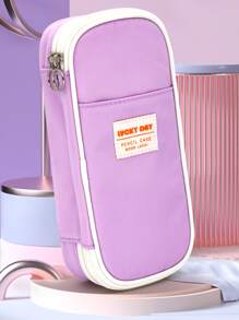 1入組雙層筆袋 - 淡紫色 - 查看 2