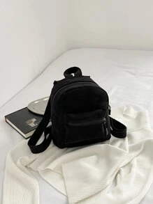 حقيبة ظهر كلاسيكية ميني - الأسود - مشاهدة 2