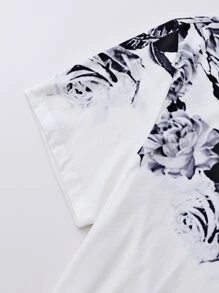 Manfinity RSRT Tops Nam Hoa Giải trí - trắng - Xem 5