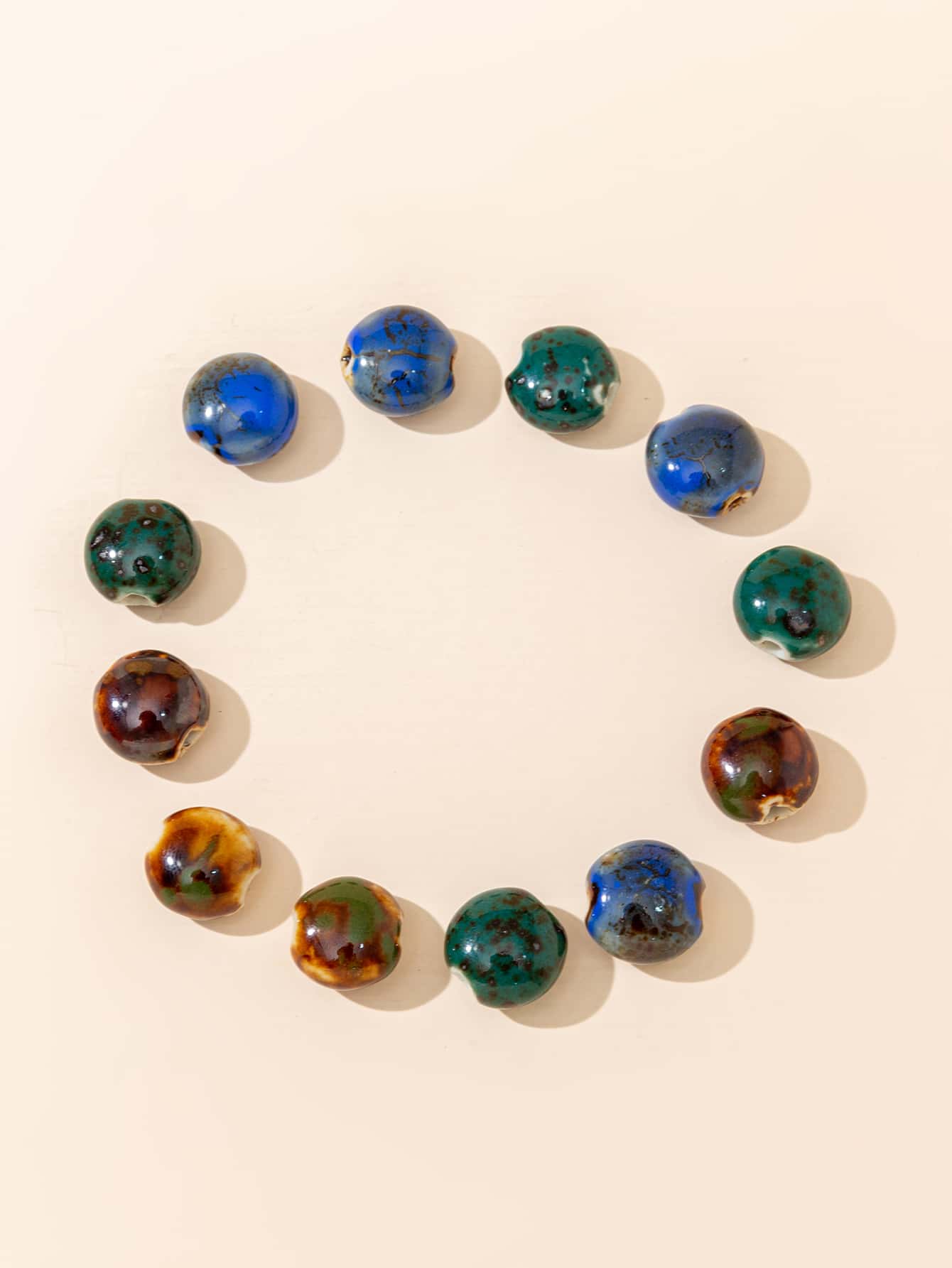 12 piezas Accesorio de joya DIY cuenta - Multicolor - Ver 1