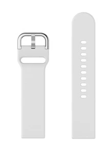 QAGSFLC 1pc White Fashion Silicone Watchband 20/22mm, Compatible With Galaxy Watch4/Huawei GT3pro As A Gift For Students Returning To School - White - View 3