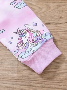 Áo nỉ bé gái Hoạt hình Giải trí - Màu Lilac Tím - Xem 5