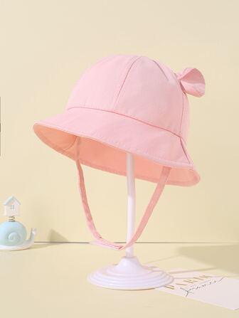 Fashionable Cute Animal Ears Bucket Hat Suitable For Baby Girls Boys Adjustable Sunscreen Hat Suitable For Young Girls Boys Daily Collocation And Leisure