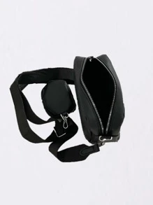 High School Students University Freshman Multifunctional Sling Bag Shoulder Bag Casual Bag Men Argyle Quilted Square Bag With Coin Purse, Handbag Schoolbag For Travel,College,Outdoors,Sports,Commute Crossbody Bag Side Bag Square Bag For Holiday Travel Essentials Commute Business Casual Outdoor For Business Men Summer Men Gifts Sling Bag For Man Man Bag Cross Body Bag Side Bag Back To School School Supplies Fall Messenger Bag Bag For Man Cylinder Bag Old Money Halloween Christmas - Black - View 5