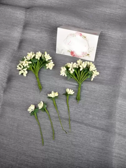 12/36 件仿花雌蕊仿珍珠 DIY 人造花雄蕊