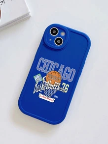 芝加哥籃球手機殼霧面矽膠手機殼芝加哥市標題手機殼籃球元素手機殼三星手機殼蘋果手機殼iPhone手機殼Galaxy手機殼iPhone11手機殼iPhone13手機殼iPhone15pro max手機殼S24手機殼 - 彩色 - 查看 3