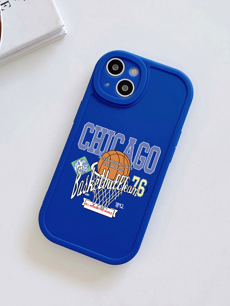 芝加哥籃球手機殼霧面矽膠手機殼芝加哥市標題手機殼籃球元素手機殼三星手機殼蘋果手機殼iPhone手機殼Galaxy手機殼iPhone11手機殼iPhone13手機殼iPhone15pro max手機殼S24手機殼 - 彩色 - 查看 3