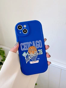 芝加哥籃球手機殼霧面矽膠手機殼芝加哥市標題手機殼籃球元素手機殼三星手機殼蘋果手機殼iPhone手機殼Galaxy手機殼iPhone11手機殼iPhone13手機殼iPhone15pro max手機殼S24手機殼 - 彩色 - 查看 4