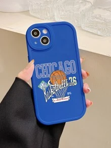 芝加哥籃球手機殼霧面矽膠手機殼芝加哥市標題手機殼籃球元素手機殼三星手機殼蘋果手機殼iPhone手機殼Galaxy手機殼iPhone11手機殼iPhone13手機殼iPhone15pro max手機殼S24手機殼 - 彩色 - 查看 5