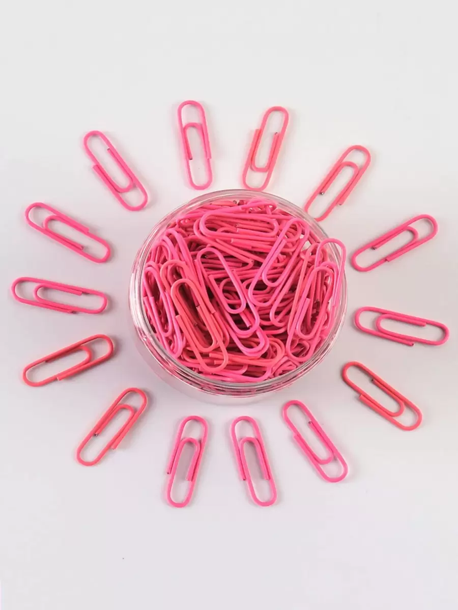 200pcs Iron Paper Clip Back To School - Pink - View 1