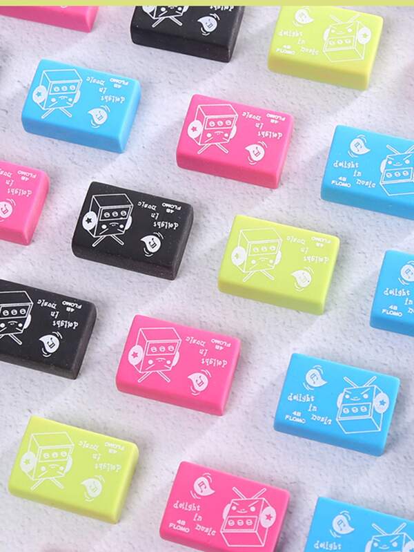 10pcs Cute Cartoon 4b Colored Eraser SHEIN USA