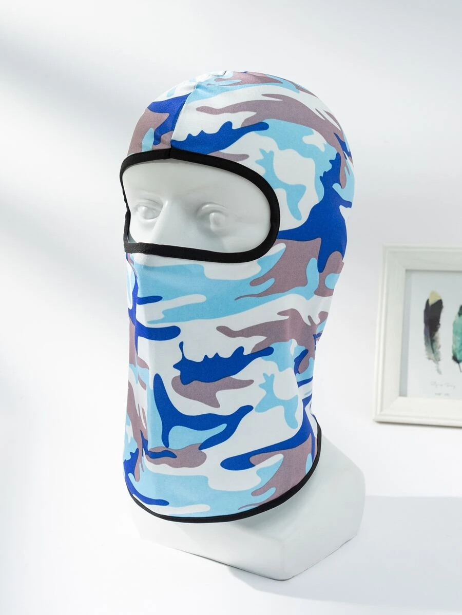 男士迷彩印花巴拉克拉法帽帽子 - 彩色 - 查看 1