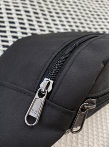 Stylish Multifunctional Men Minimalist Waist Bag Chest Bag Crossbody Bag Mobile Phone Bag For Outdoor Sports University Students Waist Bag, College Bag Multi-Functional Winter Fanny Pack Bum Bag Rider Bag Black Bag Large Capacity Vacation Travel Hip Bag Gifts For Men Valentine Day Travel Essentials Holiday Essentials Bag For Men Stickers Bags Summer Back To School Valentines Gifts Valentine Gifts For Men Bag Pack Belt Bag Spring School Supplies Small Bag For Men Body Bag For Men Belt Bag For Men - Black - View 8