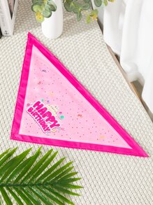 Letter Graphic Pet Birthday Bandana