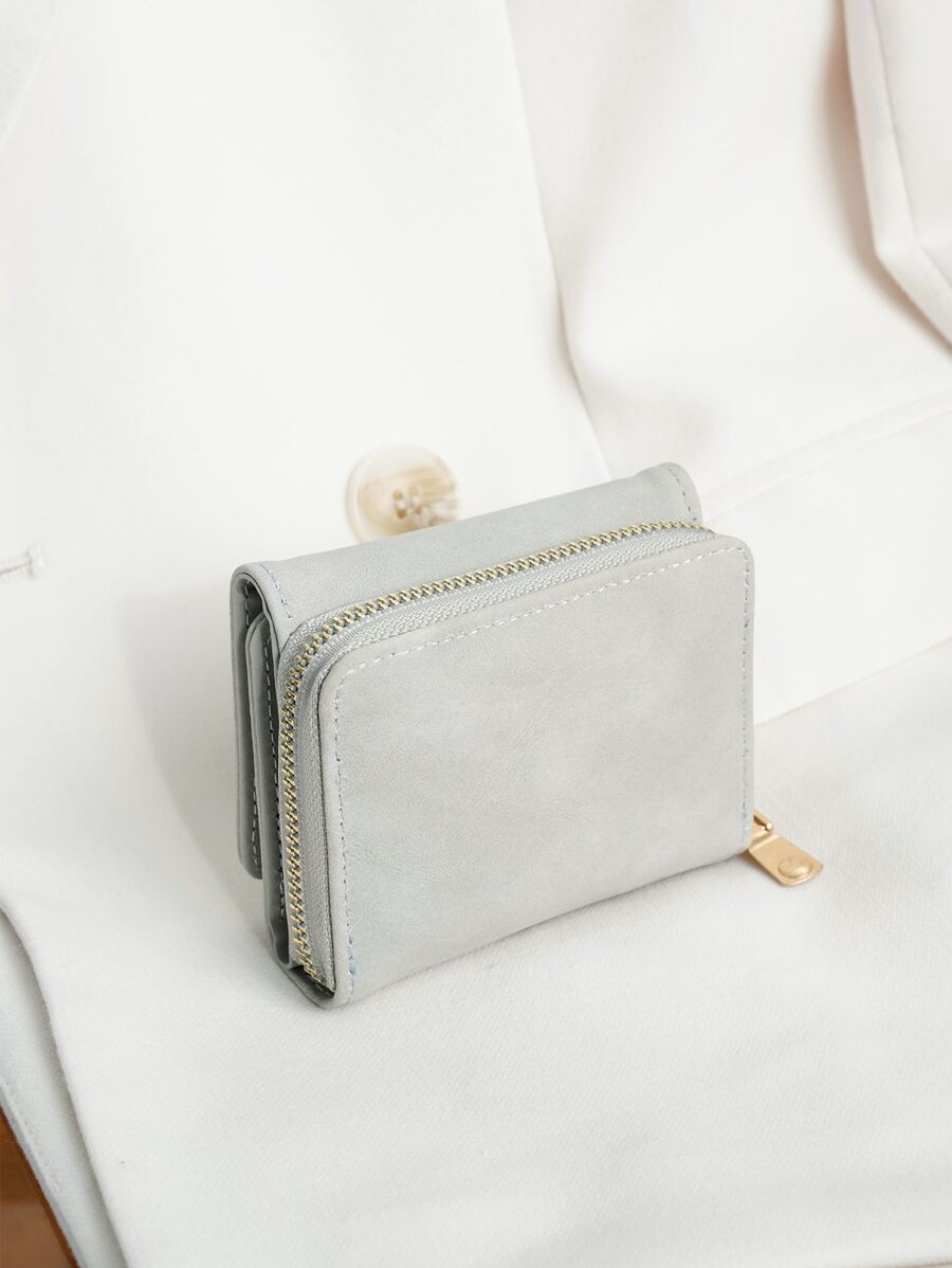 Minimalist Coin Pocket Small Bi-Fold Zipper Women Wallet Mini Thin Lightweight Multi Layer Portable ID Card Cash Credit Card Minimalist Fashion Modern Business Anniversary On Valentine Day For Birthday Gift Female Lady Girls Women S And Wallets Women Gray Wallet Teacher Gifts Gift For Girlfriend Women Gifts Gift Bag Present Business Casual School Supplies Teacher Gifts Back To School For Women Wallet Purse Wallet Small Wallet