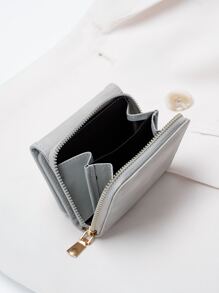 Minimalist Coin Pocket Small Bi-Fold Zipper Women Wallet Mini Thin Lightweight Multi Layer Portable ID Card Cash Credit Card Minimalist Fashion Modern Business Anniversary On Valentine Day For Birthday Gift Female Lady Girls Women S And Wallets Women Gray Wallet Teacher Gifts Gift For Girlfriend Women Gifts Gift Bag Present Business Casual School Supplies Teacher Gifts Back To School For Women Wallet Purse Wallet Small Wallet