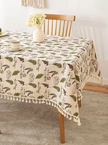 1 cái khăn trải bàn mô hình lá - Nhiều màu - Xem 6