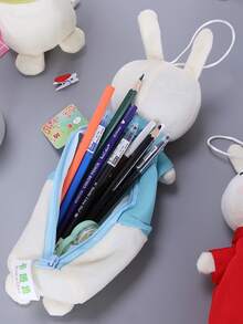 1 pieza Estuche de lápiz con diseño de conejo al azar - Multicolor - Ver 2