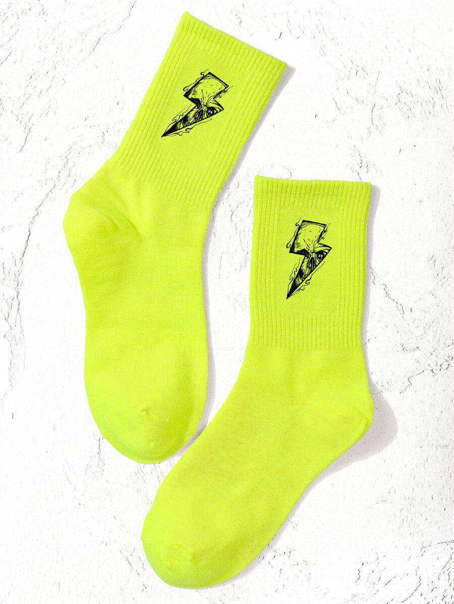 Vớ Hoạt hình - Màu xanh chanh - Xem 1