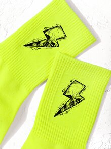 Vớ Hoạt hình - Màu xanh chanh - Xem 2