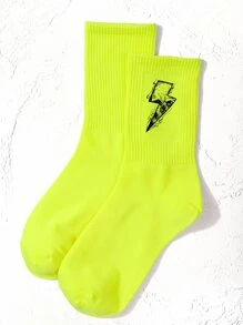 Vớ Hoạt hình - Màu xanh chanh - Xem 3