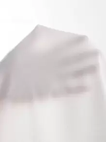 SHEIN SXY 金屬氣眼前繫帶吊帶上衣 - 白色 - 查看 6