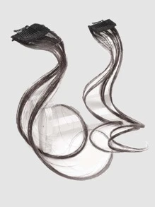 Kẹp Tóc Bang Tổng Hợp Xoăn 2 Mảnh - màu đen - Xem 3