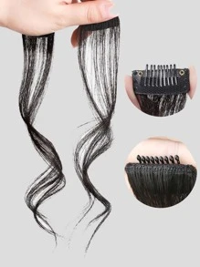 Kẹp Tóc Bang Tổng Hợp Xoăn 2 Mảnh - màu đen - Xem 6