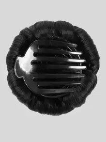 Rhinestone Decor Braided Synthetic  Hair Bun