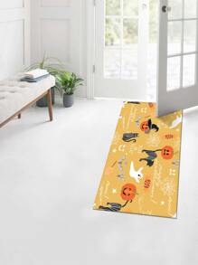 1 pieza Alfombra de puerta con patrón de Halloween - Multicolor - Ver 3