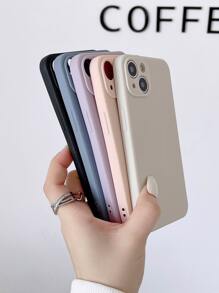 كفر هاتف سادة متوافق مع iPhone15/15Plus/15Pro/15Promax 5 قطع