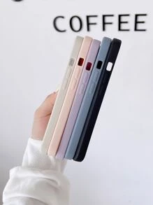 كفر هاتف سادة متوافق مع iPhone15/15Plus/15Pro/15Promax 5 قطع