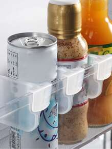 5 piezas Divisor liso refrigerador almacenamiento - Blanco - Ver 1