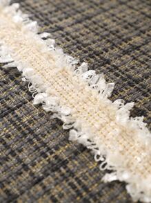 1入組滌綸沙發巾條紋圖案防滑沙發套毛毯四季皆宜 - 灰色 - 查看 5