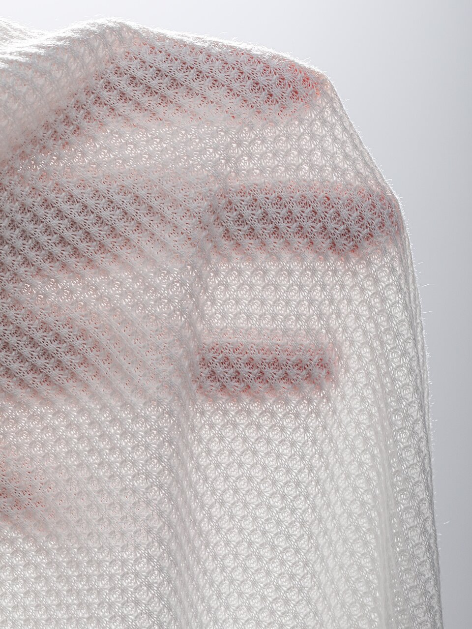 Waffle Knit Asymmetrical Hem Solid Tee