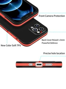 Vỏ điện thoại bảo vệ toàn diện - màu đen - Xem 5