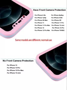 Basic Phone Cases Pink All Protective Phone Case Compatible With IPhone 11,IPhone 13,IPhone 14 Pro Max - Pink - View 6