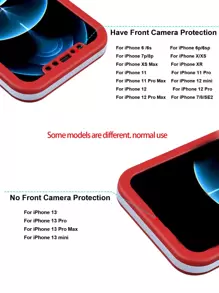 全保護手機殼 - 紅色 - 查看 6