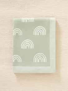 1 件婴儿彩虹图案襁褓毯爱情人节 - 綠色 - 查看 3