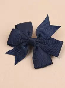 24pcs Toddler Girls Bow Decor Alligator Hair Clip - Multicolor - View 3