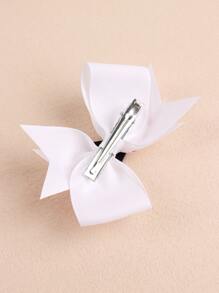 2入組小女童波卡圓點蝴蝶結裝飾髮夾適用於後至開學季 - 彩色 - 查看 2